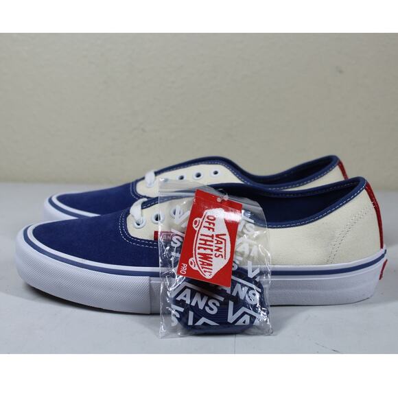 Vans Authentic Pro Stv Navy / Classic White Mens 8.5 NEW - Picture 1 of 7